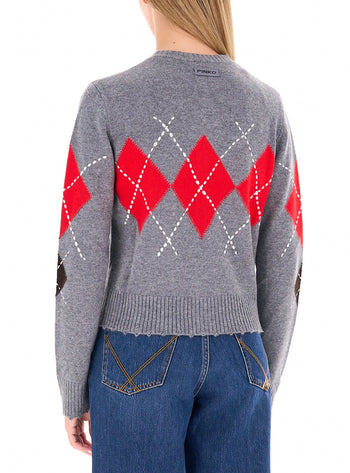 Pinko Cardiff Cardigan Argyle Con Donna - 3