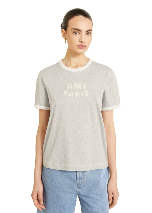 Ami Paris Patch Ss Tshirt Donna