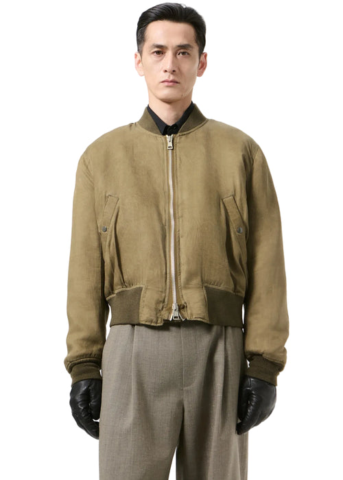 Our Legacy Bomeber Marsh Khaki Wax Uomo - 1