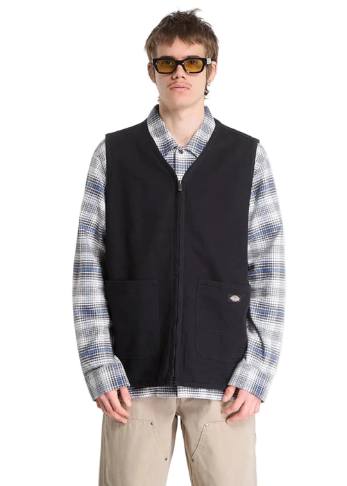 Dickies Canvas Summer Vest Black Uomo