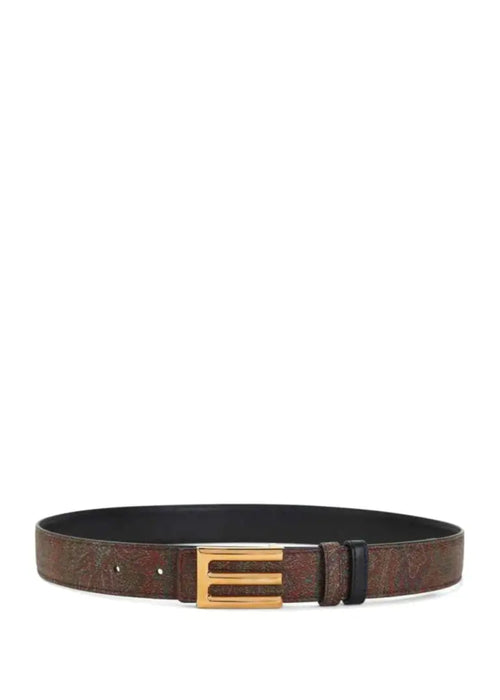 Etro Reversible Logo Belt Arnica Donna - 1