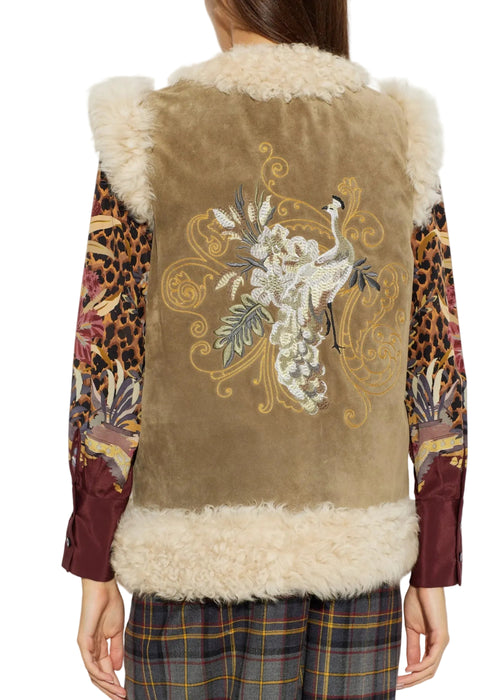 Etro Leather Shearling Woman Donna - 2