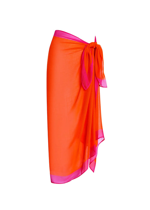 Ralph Lauren Pony Long Pareo Orange Donna - 2