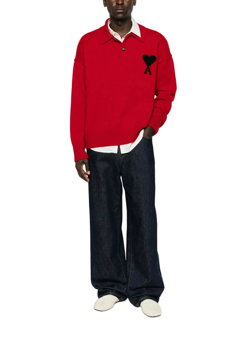 Ami Paris Felted Adc Polo Uomo