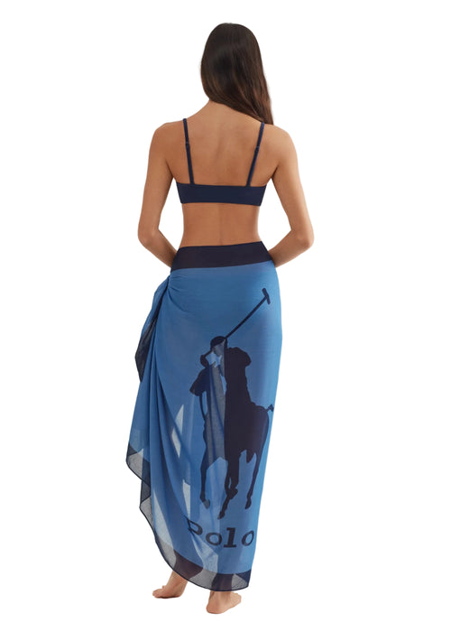 Ralph Lauren Pony Long Pareo Periwinkle Donna - 2