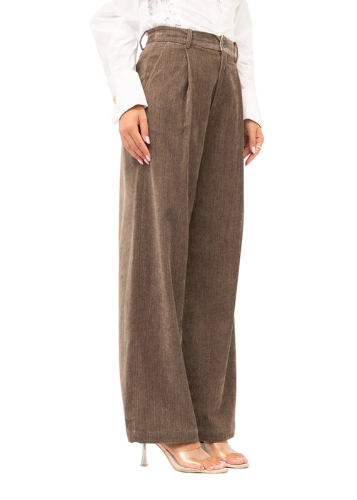 Eleh Pantalone Fango Donna - 2