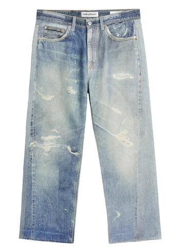 Our Legacy Third Cut Digital Denim Print Uomo - 5