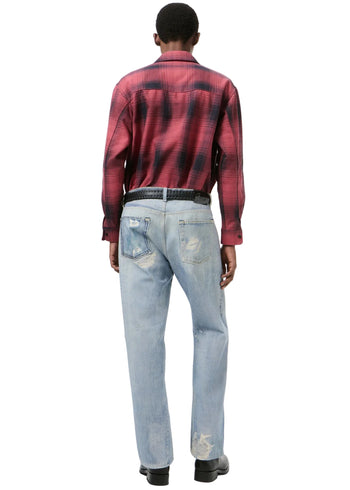 Our Legacy Third Cut Digital Denim Print Uomo - 4