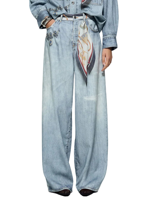 Liujo Pant.flare Digital P Den.blu Vintage Digi Donna