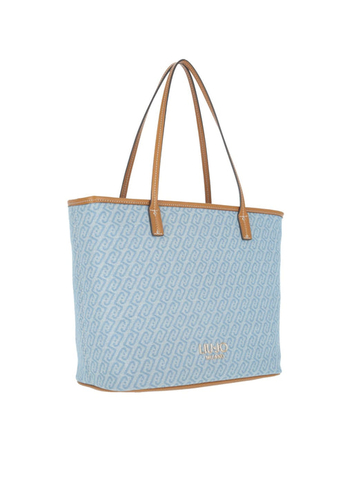 Liujo Borsa Pelle 3 Dusty Blue Donna