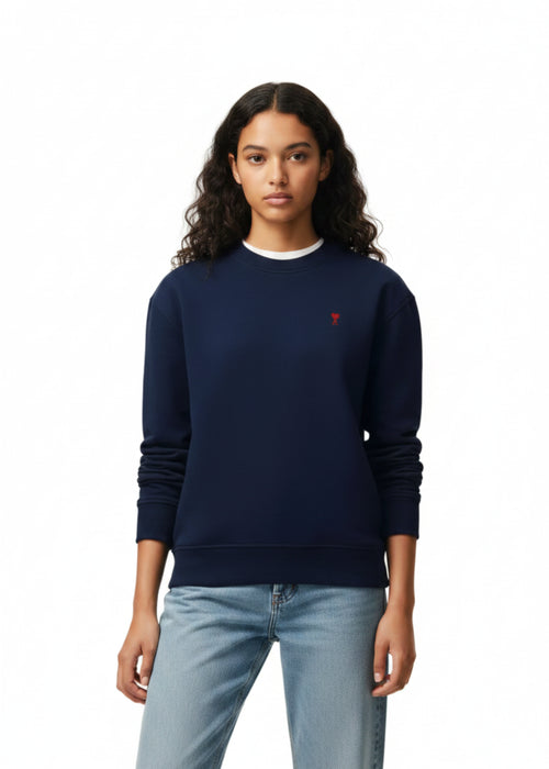 Ami Paris Red Adc Sweatshirt Donna