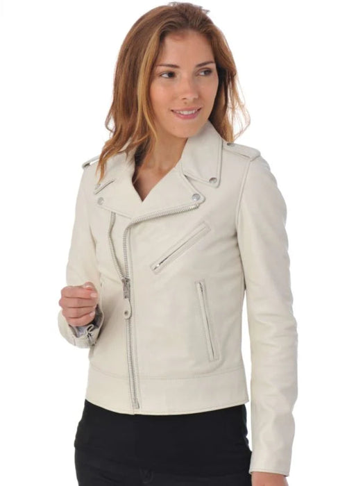 Schott Nyc Lcw1601d Off White Donna - 2