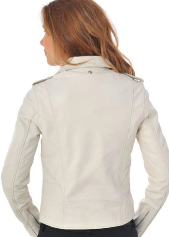 Schott Nyc Lcw1601d Off White Donna - 3