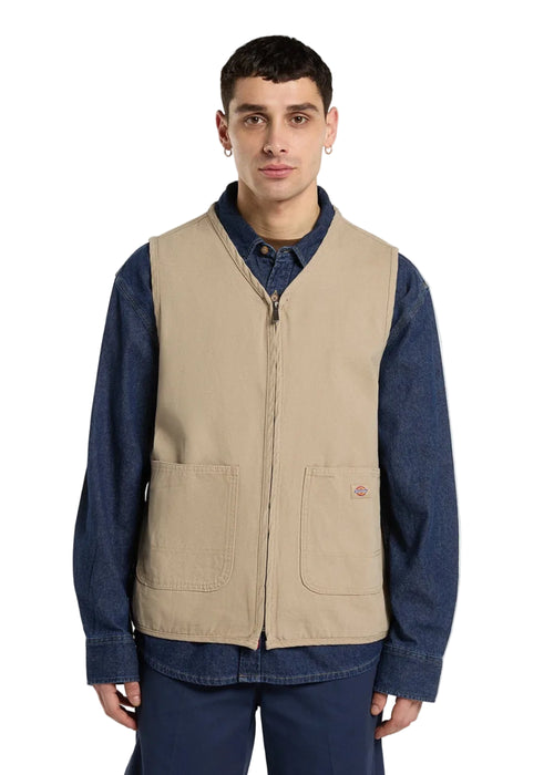 Dickies Canvas Summer Vest Desert Sand Uomo