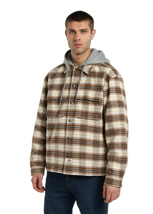 Dickies Eustis Hooded Flannel Shacket Uomo - 1
