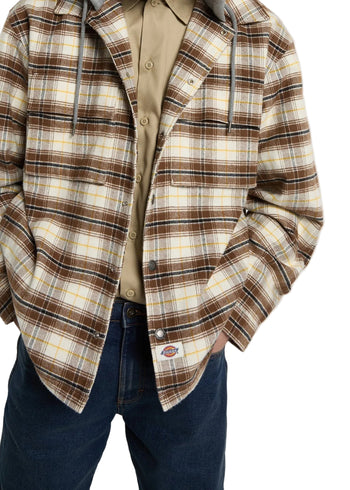 Dickies Eustis Hooded Flannel Shacket Uomo - 3