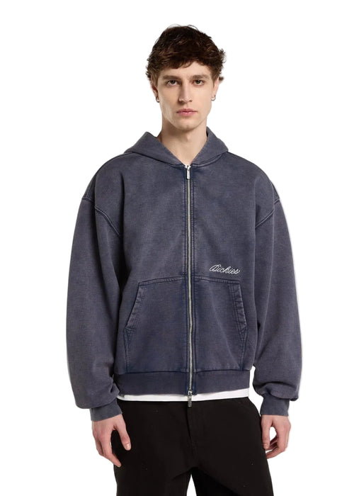 Dickies Baker Zipped Hoodie Navy Blue Uomo - 1