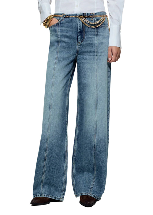 Liujo Pant.flare No Waisba Den.blue Lt.new Ever Donna