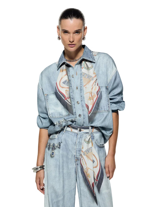 Liujo Camicia Vintage Digi Den.blu Vintage Digi Donna