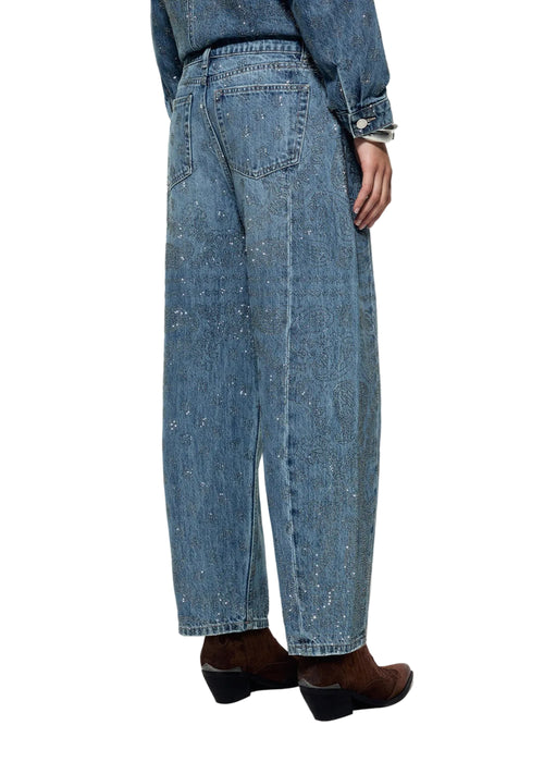 Liujo Pant.balloon Frog Re Den.blu Dk.bandana Donna - 2