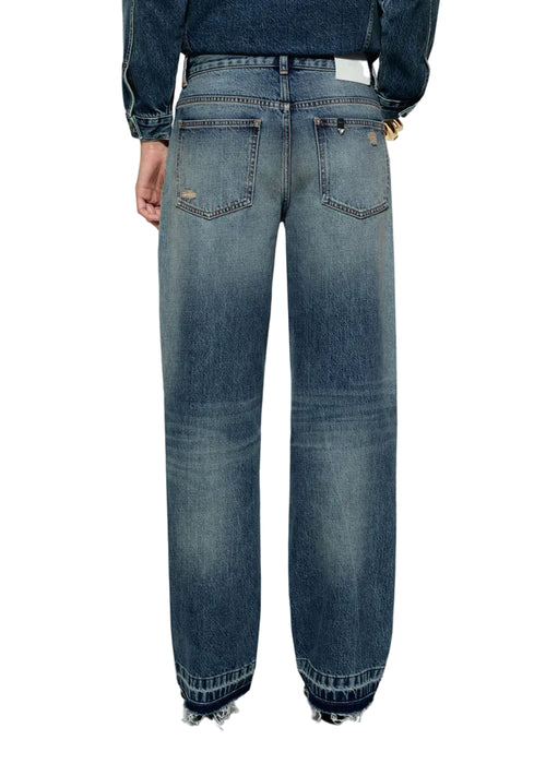 Liujo Pant.straight Spille Den.blue Dirty Clips Donna - 2