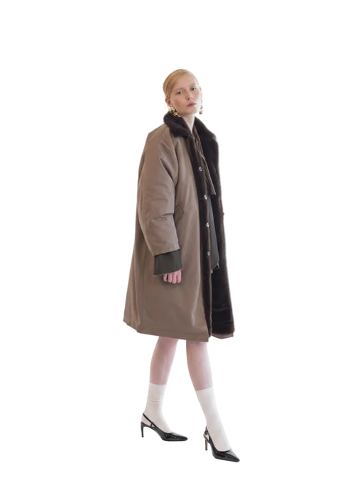 Eleh Cappotto Fango Donna