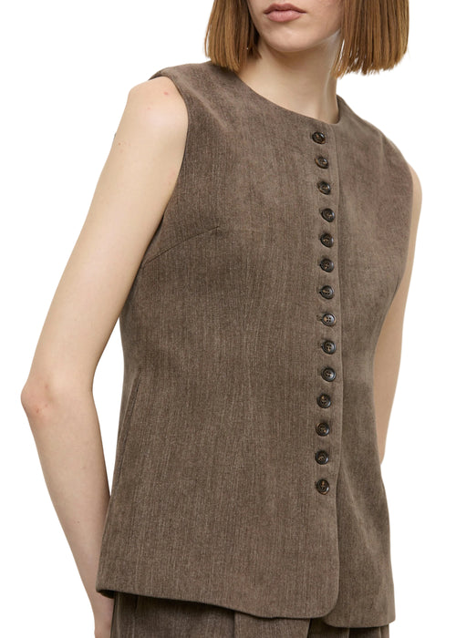Eleh Gilet Fango Donna - 2