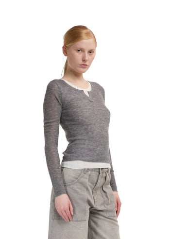Eleh Maglia Grigio Donna - 3