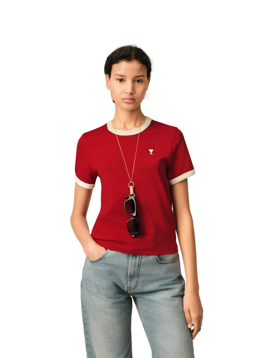 Ami Paris T-shirt Bicolor Tshirt Donna - 1