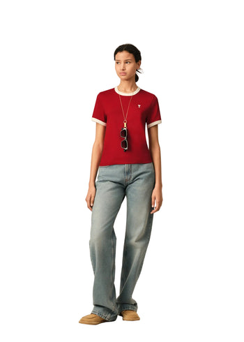 Ami Paris T-shirt Bicolor Tshirt Donna - 3