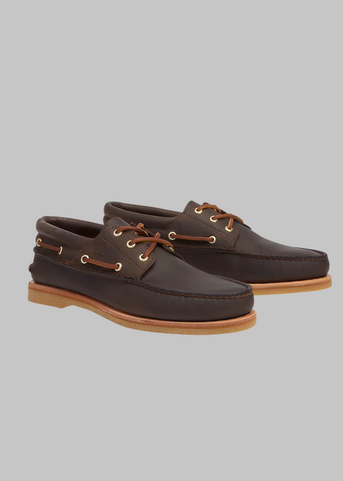 Mocassino in pelle marrone scuro