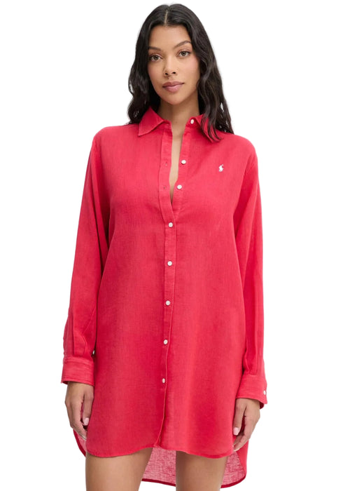 Ralph Lauren Boyfriend Shirt Red Donna