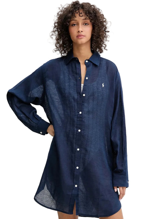Ralph Lauren Boyfriend Shirt Navy Donna