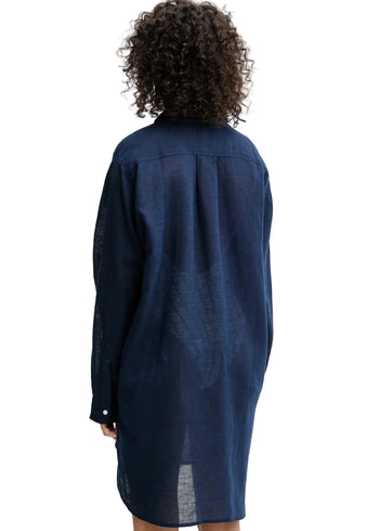 Ralph Lauren Boyfriend Shirt Navy Donna - 3