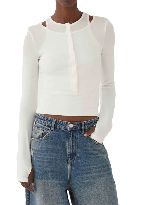 Eleh Top Bianco Donna