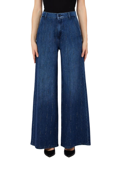 Pant.flare strass rw