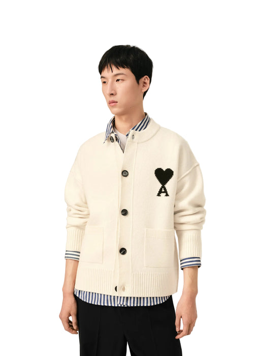 Ami Paris Felted Adc Cardigan Uomo