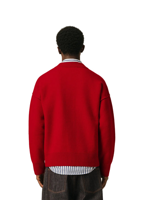 Ami Paris Felted Adc Cardigan Uomo - 2