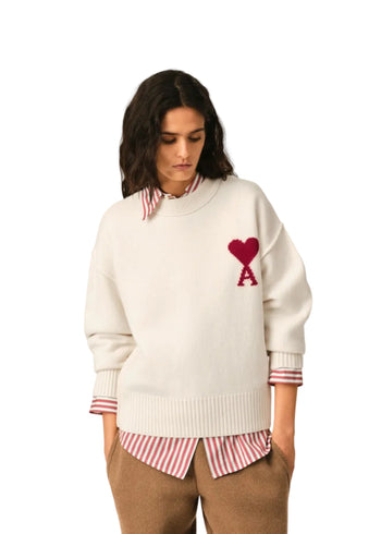 Ami Paris Pull Adc Crewneck Sweater Donna - 3