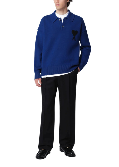 Ami Paris Felted Adc Polo Uomo