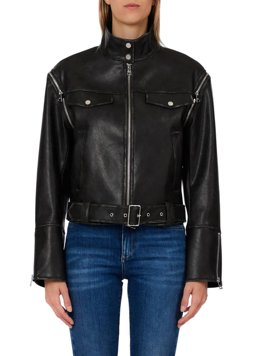 Liujo Giubbotto Ts.navetta Nero Washed Donna
