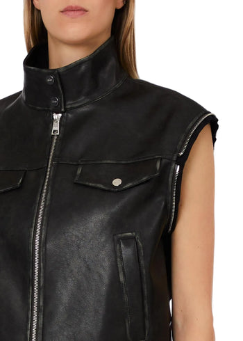 Liujo Giubbotto Ts.navetta Nero Washed Donna - 3