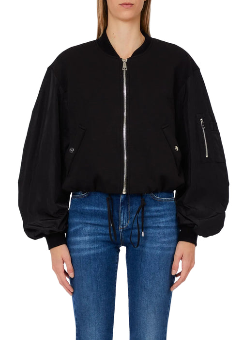 Liujo Giubbotto Jersey Nero Donna