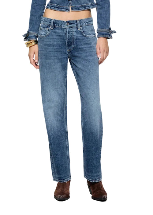 Liujo Pant.magnetic Croppe Den.blue Fix.dk.wash Donna