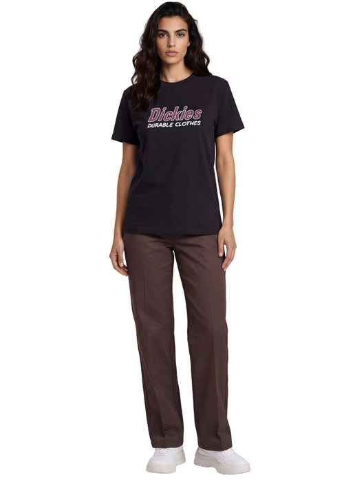 Dickies 247 Wide Leg Pant W Dark Brown Donna - 1