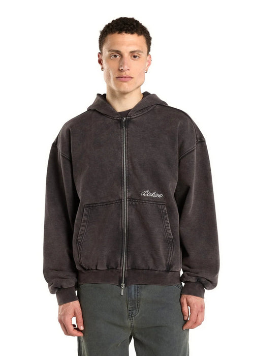 Dickies Baker Zipped Hoodie Black Uomo