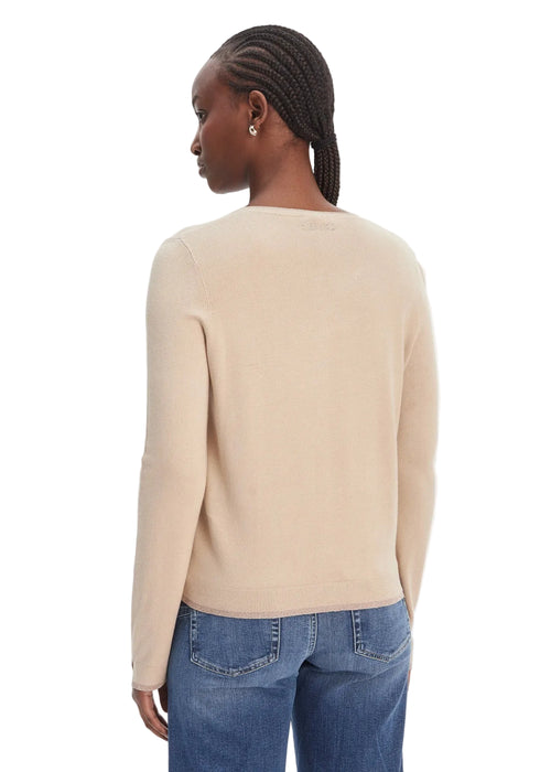 Liujo Maglia Aperta M/l Cream Beige Donna - 2