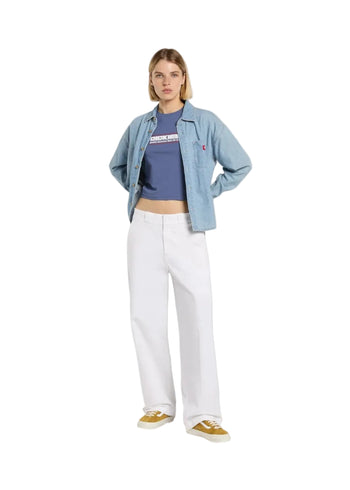 Dickies 247 Wide Leg Pant W Bone White Donna - 3